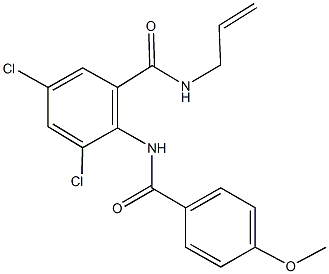 N-allyl-3,5-dichloro-2-[(4-methoxybenzoyl)amino]benzamide|