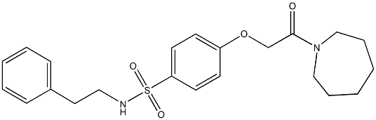 693819-71-5 4-[2-(1-azepanyl)-2-oxoethoxy]-N-(2-phenylethyl)benzenesulfonamide