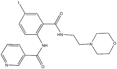 N-[4-iodo-2-({[2-(4-morpholinyl)ethyl]amino}carbonyl)phenyl]nicotinamide,694456-60-5,结构式