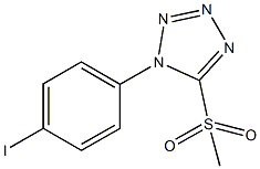 1-(4-iodophenyl)-1H-tetraazol-5-yl methyl sulfone 化学構造式