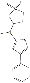 N-(1,1-dioxidotetrahydro-3-thienyl)-N-methyl-N-(4-phenyl-1,3-thiazol-2-yl)amine|