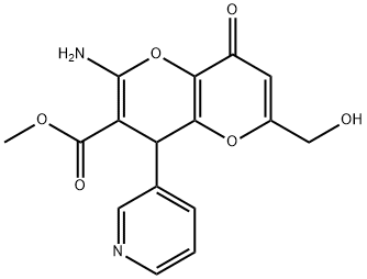 695214-83-6 methyl 2-amino-6-(hydroxymethyl)-8-oxo-4-(3-pyridinyl)-4,8-dihydropyrano[3,2-b]pyran-3-carboxylate