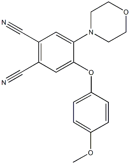 4-(4-methoxyphenoxy)-5-(4-morpholinyl)phthalonitrile Structure