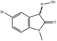 5-bromo-1-methyl-1H-indole-2,3-dione 3-oxime Structure