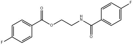 2-[(4-fluorobenzoyl)amino]ethyl 4-fluorobenzoate Struktur