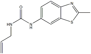 N-allyl-N'-(2-methyl-1,3-benzothiazol-6-yl)urea 结构式