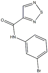 N-(3-bromophenyl)-1,2,5-thiadiazole-3-carboxamide Structure