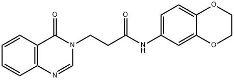 701222-08-4 N-(2,3-dihydro-1,4-benzodioxin-6-yl)-3-(4-oxo-3(4H)-quinazolinyl)propanamide