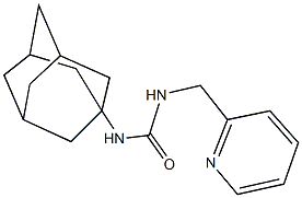 N-(1-adamantyl)-N'-(2-pyridinylmethyl)urea Struktur