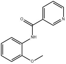 N-(2-甲氧基苯基)-3-吡啶甲酰胺, 70301-27-8, 结构式