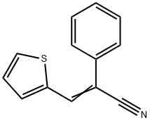 2-phenyl-3-(2-thienyl)acrylonitrile Struktur