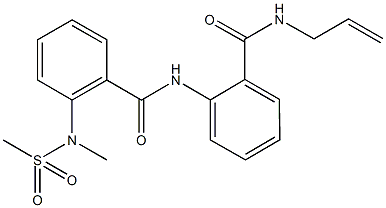 N-{2-[(allylamino)carbonyl]phenyl}-2-[methyl(methylsulfonyl)amino]benzamide Struktur