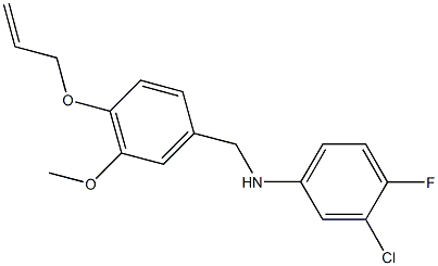 N-[4-(allyloxy)-3-methoxybenzyl]-N-(3-chloro-4-fluorophenyl)amine|