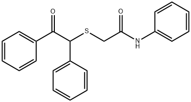 2-[(2-oxo-1,2-diphenylethyl)sulfanyl]-N-phenylacetamide|