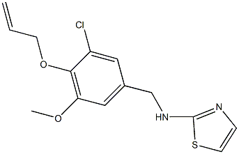 N-[4-(allyloxy)-3-chloro-5-methoxybenzyl]-N-(1,3-thiazol-2-yl)amine Structure