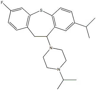 1-(3-fluoro-8-isopropyl-10,11-dihydrodibenzo[b,f]thiepin-10-yl)-4-isopropylpiperazine Structure