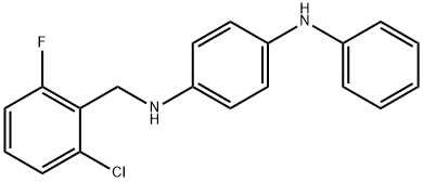 N-(4-anilinophenyl)-N-(2-chloro-6-fluorobenzyl)amine Structure