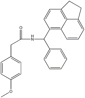 N-[1,2-dihydro-5-acenaphthylenyl(phenyl)methyl]-2-(4-methoxyphenyl)acetamide,712320-12-2,结构式