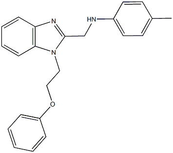 713080-53-6 N-(4-methylphenyl)-N-{[1-(2-phenoxyethyl)-1H-benzimidazol-2-yl]methyl}amine