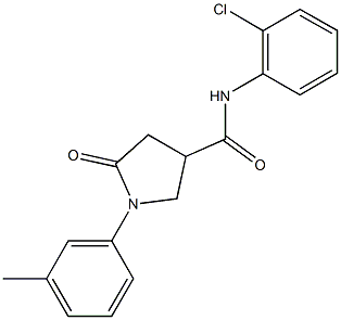 713082-25-8 N-(2-chlorophenyl)-1-(3-methylphenyl)-5-oxo-3-pyrrolidinecarboxamide
