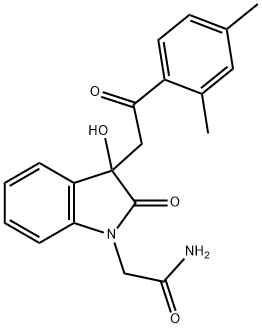 713097-66-6 2-{3-[2-(2,4-dimethylphenyl)-2-oxoethyl]-3-hydroxy-2-oxo-2,3-dihydro-1H-indol-1-yl}acetamide