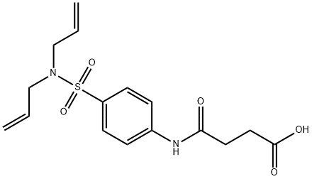 4-{4-[(diallylamino)sulfonyl]anilino}-4-oxobutanoic acid Structure