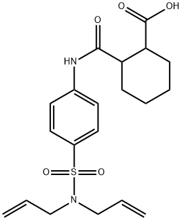 2-({4-[(diallylamino)sulfonyl]anilino}carbonyl)cyclohexanecarboxylic acid Struktur