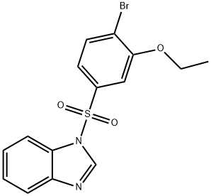 5-(1H-benzimidazol-1-ylsulfonyl)-2-bromophenyl ethyl ether Structure