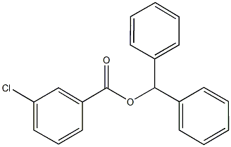 benzhydryl 3-chlorobenzoate Structure