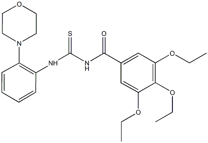 717835-09-1 N-[2-(4-morpholinyl)phenyl]-N'-(3,4,5-triethoxybenzoyl)thiourea
