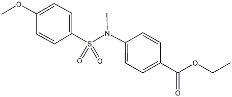 ethyl 4-[[(4-methoxyphenyl)sulfonyl](methyl)amino]benzoate