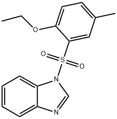 2-(1H-benzimidazol-1-ylsulfonyl)-4-methylphenyl ethyl ether Structure