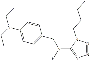 N-(1-butyl-1H-tetraazol-5-yl)-N-[4-(diethylamino)benzyl]amine,717876-09-0,结构式
