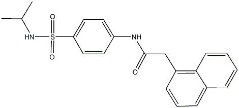718604-04-7 N-{4-[(isopropylamino)sulfonyl]phenyl}-2-(1-naphthyl)acetamide