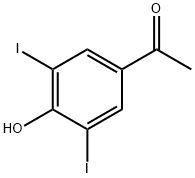 1-(4-hydroxy-3,5-diiodophenyl)ethanone Struktur