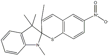 1',3,3',3'-tetramethyl-6-nitrospiro(2H-thiochromene-2,2'-indoline) Struktur