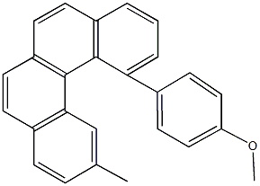 methyl4-(11-methylbenzo[c]phenanthren-1-yl)phenylether 化学構造式