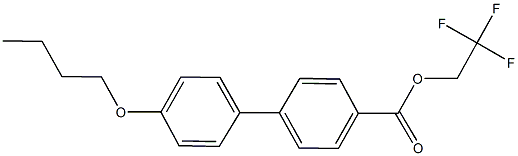 2,2,2-trifluoroethyl 4'-butoxy[1,1'-biphenyl]-4-carboxylate Struktur