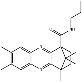 6,7,12,15,15-pentamethyl-N-propyl-3,10-diazatetracyclo[10.2.1.0~2,11~.0~4,9~]pentadeca-2(11),3,5,7,9-pentaene-1-carboxamide Structure