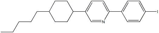 2-(4-iodophenyl)-5-(4-pentylcyclohexyl)pyridine Struktur