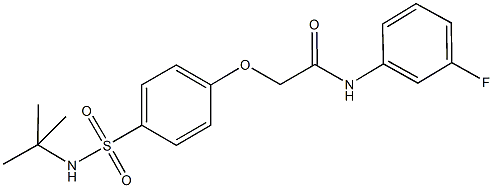 722468-13-5 2-{4-[(tert-butylamino)sulfonyl]phenoxy}-N-(3-fluorophenyl)acetamide