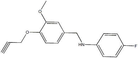 4-fluoro-N-[3-methoxy-4-(2-propynyloxy)benzyl]aniline|
