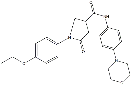 722472-06-2 1-(4-ethoxyphenyl)-N-[4-(4-morpholinyl)phenyl]-5-oxo-3-pyrrolidinecarboxamide