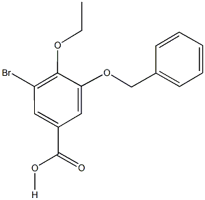 3-(benzyloxy)-5-bromo-4-ethoxybenzoic acid Structure