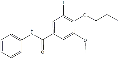 3-iodo-5-methoxy-N-phenyl-4-propoxybenzamide|