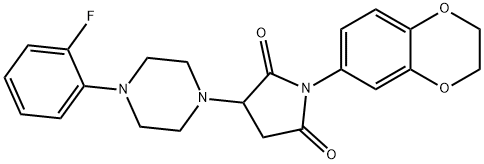 723248-57-5 1-(2,3-dihydro-1,4-benzodioxin-6-yl)-3-[4-(2-fluorophenyl)-1-piperazinyl]-2,5-pyrrolidinedione