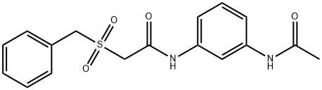 N-[3-(acetylamino)phenyl]-2-(benzylsulfonyl)acetamide Struktur