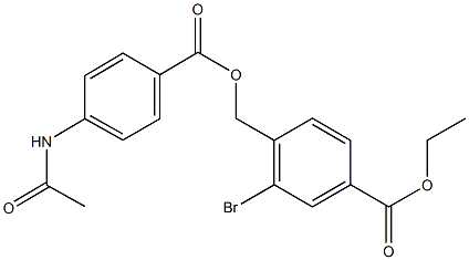 723251-15-8 ethyl 4-({[4-(acetylamino)benzoyl]oxy}methyl)-3-bromobenzoate