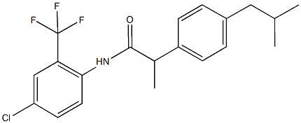 723255-04-7 N-[4-chloro-2-(trifluoromethyl)phenyl]-2-(4-isobutylphenyl)propanamide