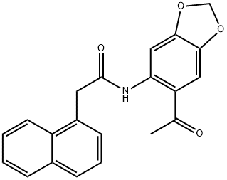 N-(6-acetyl-1,3-benzodioxol-5-yl)-2-(1-naphthyl)acetamide Structure